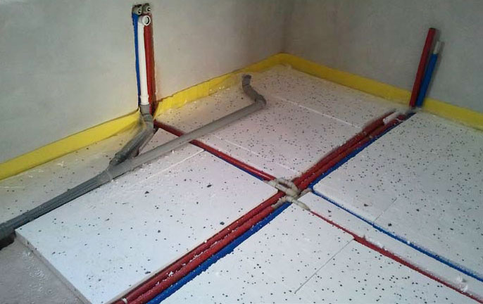 Как правильно залить пол гаража бетоном. Шаг 4. Утеплитель